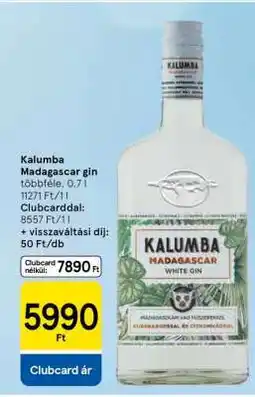 Tesco Kalumba Madagascar gin ajánlat