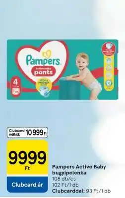 Tesco Pampers Active Baby bugyipelenka ajánlat