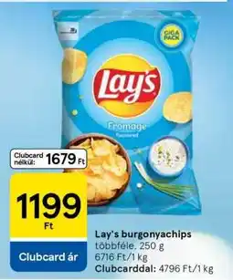 Tesco Lay's burgonyachips ajánlat