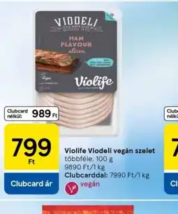 Tesco Violife Viodeli vegán szelet ajánlat