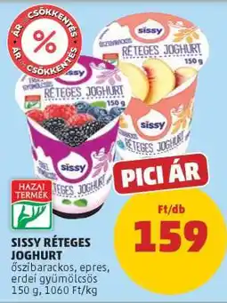 PENNY Sissy Réteges Joghurt ajánlat