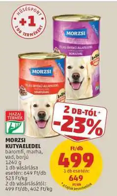 PENNY MORZSI KUTYAELEDEL ajánlat