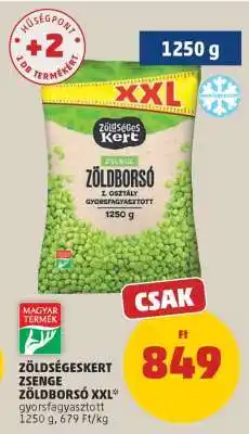 PENNY Zöldségeskert Zsenge Zöldborsó XXL ajánlat