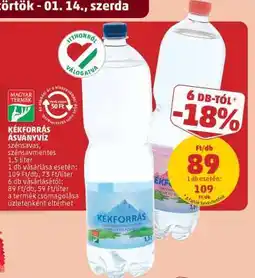 PENNY Kékforrás Ásványvíz ajánlat