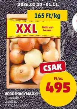 PENNY Vöröshagyma XXL ajánlat