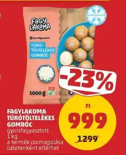 PENNY Fagylakoma TúróTöltelékes Gombóc ajánlat