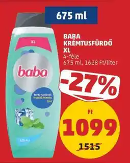 PENNY BABA KRÉMTUSFÜRDŐ XL ajánlat