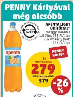PENNY Apenta Light Üdítőital ajánlat