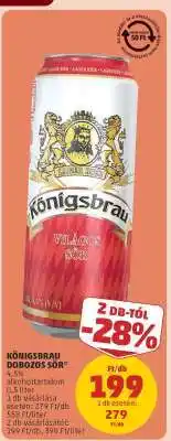 PENNY Königsbrau Dobozos Sör ajánlat