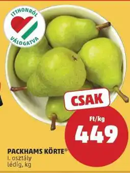 PENNY Packhams Körte ajánlat