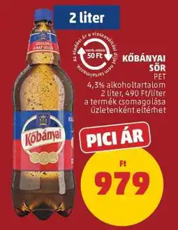 PENNY Kőbányai Sör ajánlat