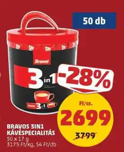 PENNY BRAVOS 3IN1 KÁVÉSPECIALITÁS ajánlat