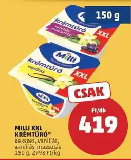 PENNY Milli XXL Krémtúró ajánlat