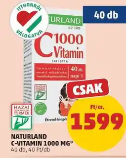PENNY NATURLAND C-VITAMIN 1000 MG ajánlat