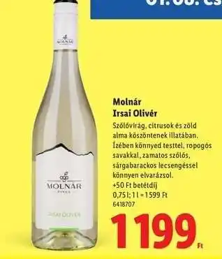 Molnár Irsai Olivér