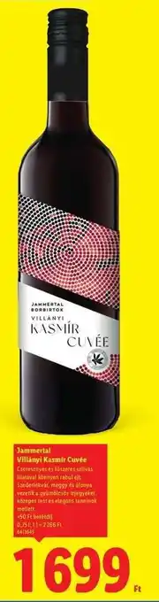 Jammertal Villányi Kasmír Cuvée