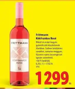 Lidl FRITTMANN Kékfrankos Rosé ajánlat