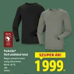 Lidl Parkside Férfi aláöltöző felső ajánlat
