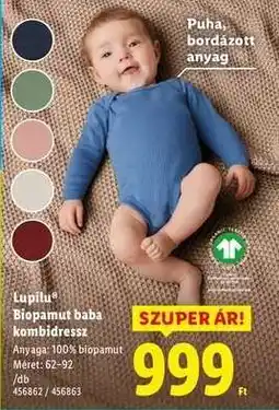 Lidl LUPILU Biopamut baba kombidressz ajánlat