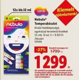 Lidl Nebulo Temperakészlet ajánlat