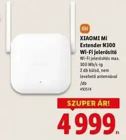 Lidl XIAOMI Mi Extender N300 Wi-Fi jelerősítő ajánlat