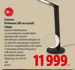 Lidl Livarno Prémium LED-es asztali lámpa ajánlat