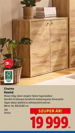 Lidl Livarno Komód ajánlat