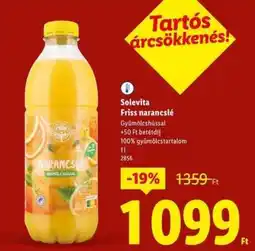 Lidl SOLEVITA Friss narancslé ajánlat