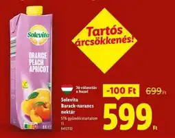 Lidl SOLEVITA Barack-narancs nektár ajánlat