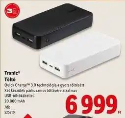 Lidl TRONIC Töltő ajánlat