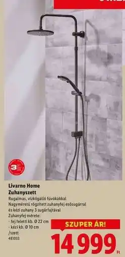 Lidl LIVARNO HOME Zuhanyszett ajánlat