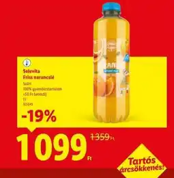 Lidl SOLEVITA Friss narancslé ajánlat