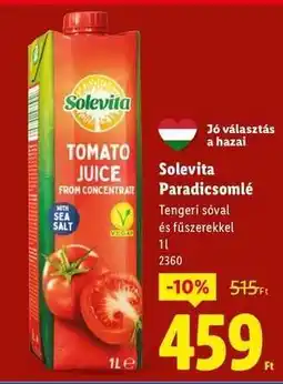 Lidl SOLEVITA Paradicsomlé ajánlat