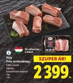Lidl PICK Friss sertésoldalas ajánlat