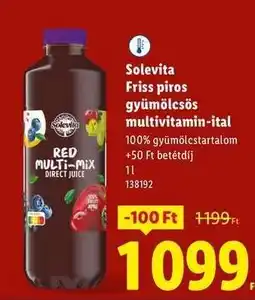 Lidl Solevita Friss piros gyümölcsös multivitamin-ital ajánlat