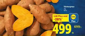 Lidl Édesburgonya ajánlat