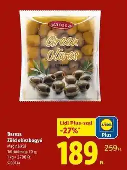 Lidl Baresa Zöld olívabogyó ajánlat