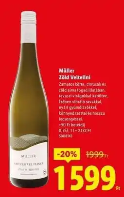 Lidl Müller Zöld Veltelini ajánlat