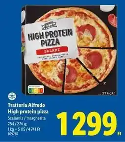 Lidl TRATTORIA ALFREDO High protein pizza ajánlat