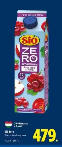 Lidl Sió Zero ajánlat