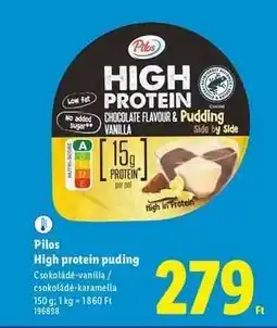 Lidl Pilos High protein puding ajánlat