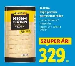 Lidl Tastino High protein puffasztott tallér ajánlat