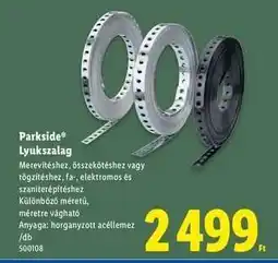 Lidl Parkside Lyukszalag ajánlat