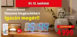 Lidl AURIOL LED-es óra ajánlat