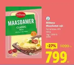 Lidl MILBONA Maasdamer sajt ajánlat