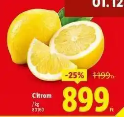 Lidl Citrom ajánlat