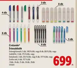 Lidl crelando Írószerek ajánlat