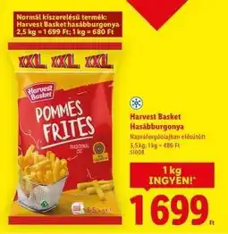 Lidl HARVEST BASKET Hasábburgonya ajánlat