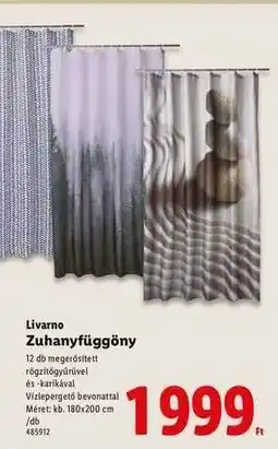 Lidl Livarno Zuhanyfüggöny ajánlat