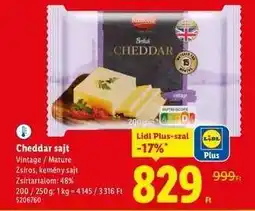 Lidl CHEDDAR SAJT ajánlat